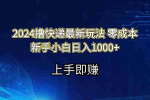 （11680期）2024撸快递最新玩法零成本新手小白日入1000+