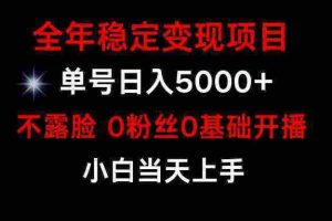 （9798期）小游戏月入15w+，全年稳定变现项目，普通小白如何通过游戏直播改变命运