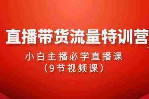 （9592期）2024直播带货流量特训营，小白主播必学直播课（9节视频课）