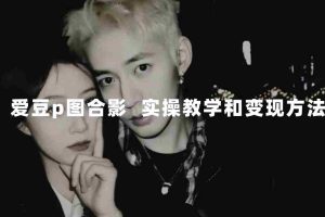 （7558期）最新玩法 与爱豆p图合照爆火  10分钟教会你 实操日入300+