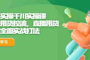 （6559期）全是实操千川实操课，超级带货控流，直播带货 千川全面实战打法