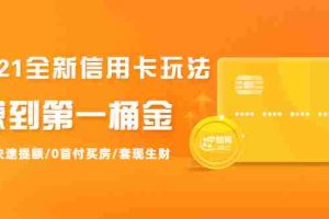（1735期）2021全新信用卡玩法：快速提额/0首付买房/套现生财，赚到第一桶金