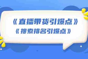 （1668期）王通《直播带货引爆点》+《搜索排名引爆点》（两套视频课）无水印