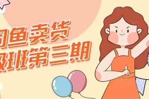 （1528期）闲鱼卖货初级班第三期：新手0基础学习闲鱼卖货赚钱，月入过万！