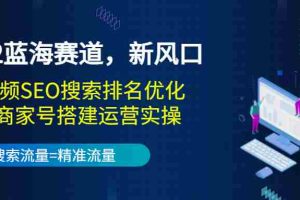 （3307期）2022蓝海赛道，新风口：短视频SEO搜索排名优化+企业商家号搭建运营实操