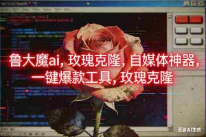（16971期）ai鲁大魔，自媒体必备的软件，玫瑰克隆神器，一键爆款，详细教程