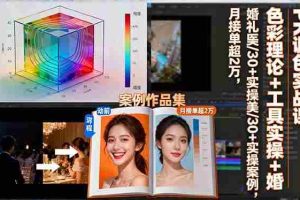 （16336期）PR调色实战课：色彩理论+工具实操+婚礼医美/30+实操案例，月接单超2万