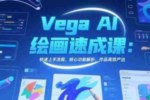 （15470期）Vega AI绘画速成课：快速上手流程，核心功能解析，作品高效产出