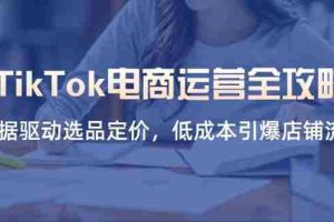 （14343期）TikTok电商运营全攻略，数据驱动选品定价，低成本引爆店铺流量