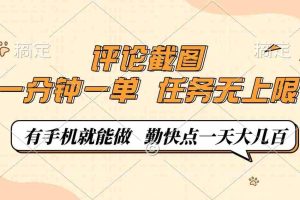 （14222期）评论截图，一分钟一单，有手机就能做，任务无上限，轻松一天大几百