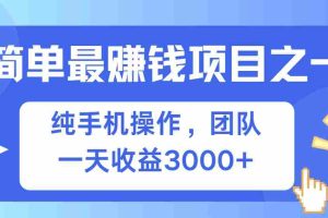 （13308期）简单有手机就能做的项目，收益可观