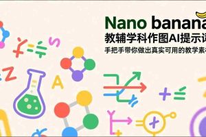 （17373期）Nano banana 教辅学科作图AI提示词，手把手带你做出真实可用的教学素材