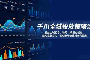 （17285期）千川全域投放策略课：涵盖全域起号、稳号、精细化投放，避免流量泛化，驱动账号快速成长与盈利