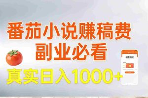 （17270期）番茄小说赚稿费，副业必看，真实日入1000!超级简单！