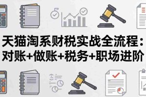 （17676期）天猫淘系财税实战全流程：对账+做账+税务+职场进阶，手把手吃透平台财税每一环